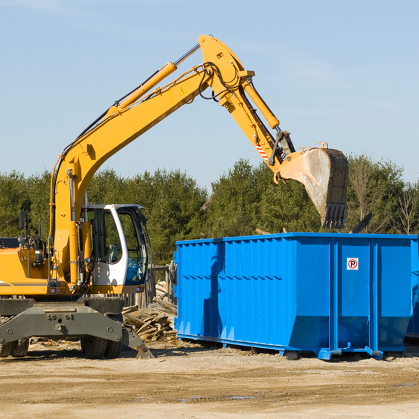 are there any restrictions on where a residential dumpster can be placed in Spring Hope North Carolina